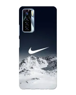 Чехол для TECNO Camon 17 Pro с картинкой «Nike — зимние горы»