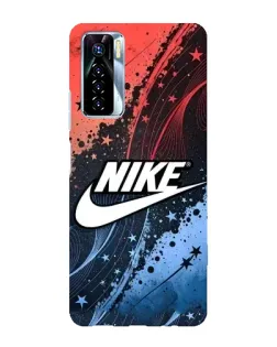 Чехол для TECNO Camon 17 Pro с картинкой «Градиентный принт Найк»
