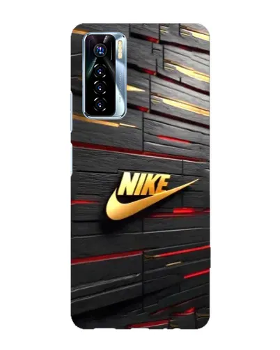 Чехол для TECNO Camon 17 Pro с картинкой «Золотой Nike на металле» Чехол для TECNO Camon 17 Pro с картинкой «Золотой Nike на металле»
