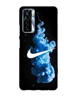 Чехол для TECNO Camon 17 Pro с картинкой «Nike и синий дым»