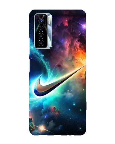 Чехол для TECNO Camon 17 Pro с картинкой «Космический Nike Swoosh» Чехол для TECNO Camon 17 Pro с картинкой «Космический Nike Swoosh»