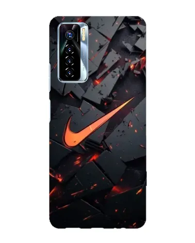 Чехол для TECNO Camon 17 Pro с картинкой «Nike — эффект разломов» Чехол для TECNO Camon 17 Pro с картинкой «Nike — эффект разломов»