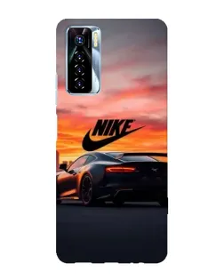 Чехол для TECNO Camon 17 Pro с картинкой «Nike и суперкар»