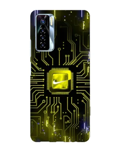 Чехол для TECNO Camon 17 Pro с картинкой «Nike — золотая искра» Чехол для TECNO Camon 17 Pro с картинкой «Nike — золотая искра»