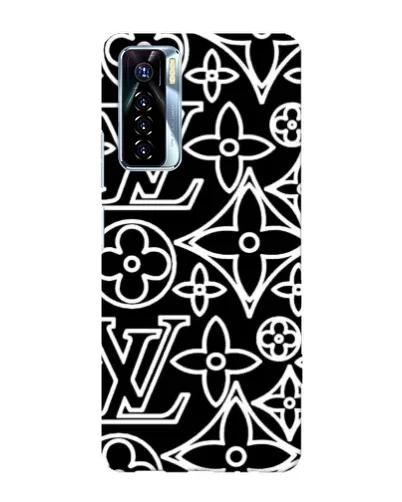 Чехол для TECNO Camon 17 Pro с картинкой «Черно-белый узор LV» Чехол для TECNO Camon 17 Pro с картинкой «Черно-белый узор LV»