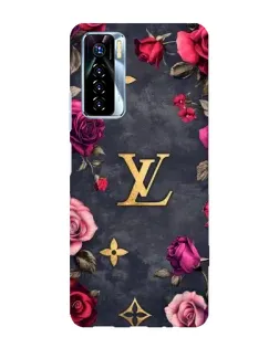 Чохол для TECNO Camon 17 Pro з картинкою «Квітковий Louis Vuitton»
