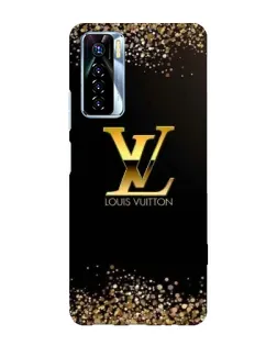 Чехол для TECNO Camon 17 Pro с картинкой «LV — золотые искры»