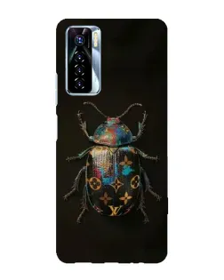 Чехол для TECNO Camon 17 Pro с картинкой «LV — мраморный принт»