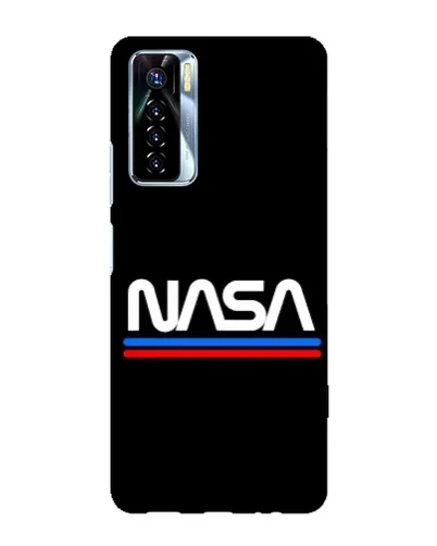 Чехол для TECNO Camon 17 Pro с картинкой «NASA — классика Red Blue»