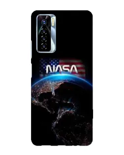 Чехол для TECNO Camon 17 Pro с картинкой «Земля из космоса NASA»