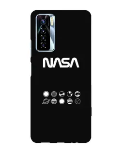 Чехол для TECNO Camon 17 Pro с картинкой «NASA — технический принт»