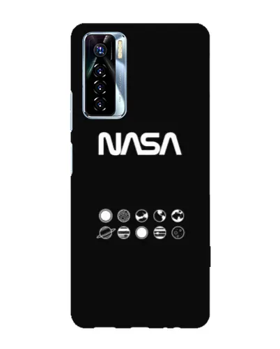Чехол для TECNO Camon 17 Pro с картинкой «NASA — технический принт»