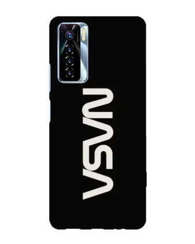 Чехол для TECNO Camon 17 Pro с картинкой «NASA — вертикальный логотип»