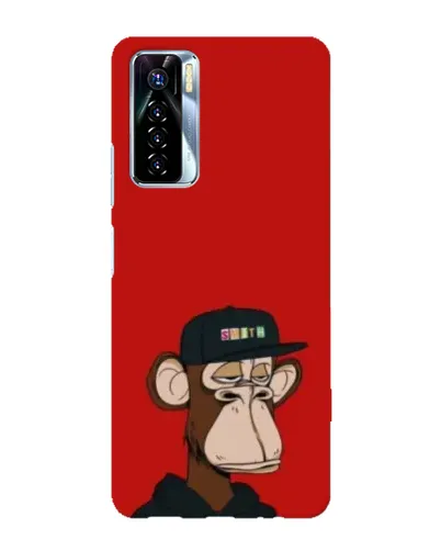 Чехол для TECNO Camon 17 Pro с картинкой «Bored Ape — красный фон» Чехол для TECNO Camon 17 Pro с картинкой «Bored Ape — красный фон»