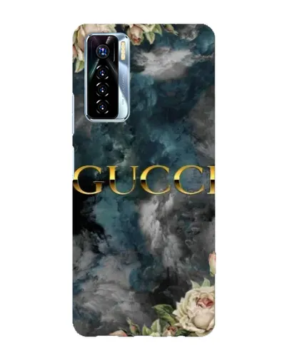Чехол для TECNO Camon 17 Pro с картинкой «Абстрактные цветы Gucci» Чехол для TECNO Camon 17 Pro с картинкой «Абстрактные цветы Gucci»