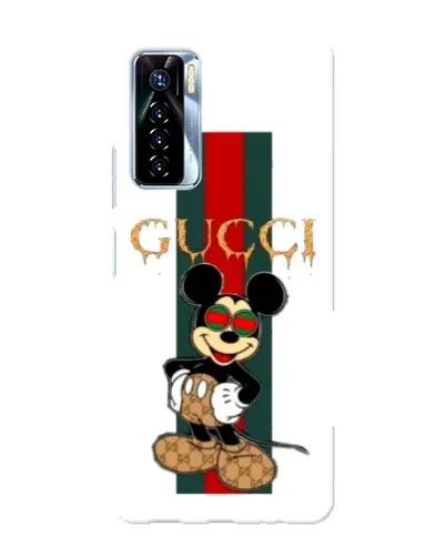 Чехол для TECNO Camon 17 Pro с картинкой «Микки Маус Gucci — полосы» Чехол для TECNO Camon 17 Pro с картинкой «Микки Маус Gucci — полосы»