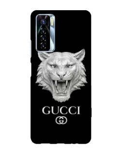 Чехол для TECNO Camon 17 Pro с картинкой «Gucci — серебряный лев» Чехол для TECNO Camon 17 Pro с картинкой «Gucci — серебряный лев»