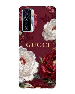 Чехол для TECNO Camon 17 Pro с картинкой «Gucci — бордовые розы» Чехол для TECNO Camon 17 Pro с картинкой «Gucci — бордовые розы»
