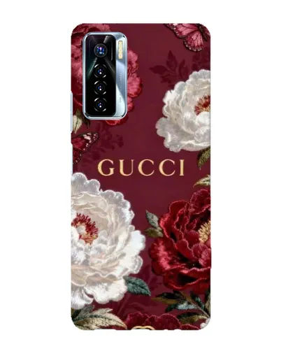 Чехол для TECNO Camon 17 Pro с картинкой «Gucci — бордовые розы» Чехол для TECNO Camon 17 Pro с картинкой «Gucci — бордовые розы»
