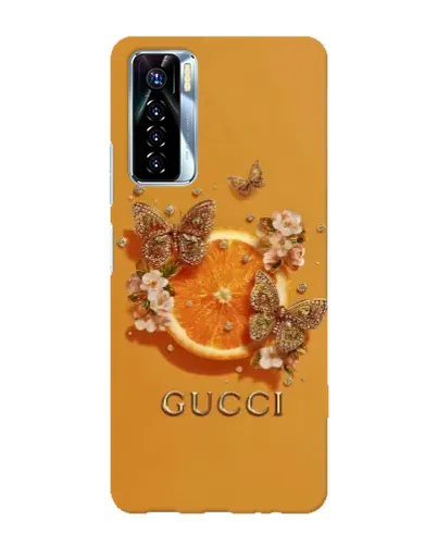 Чехол для TECNO Camon 17 Pro с картинкой «Gucci — золотые бабочки» Чехол для TECNO Camon 17 Pro с картинкой «Gucci — золотые бабочки»