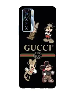 Чехол для TECNO Camon 17 Pro с картинкой «Gucci — герои Disney и монограмма» Чехол для TECNO Camon 17 Pro с картинкой «Gucci — герои Disney и монограмма»