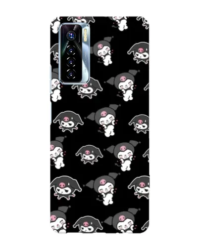 Чохол для TECNO Camon 17 Pro з картинкою «Чорний паттерн Kuromi» Чохол для TECNO Camon 17 Pro з картинкою «Чорний паттерн Kuromi»