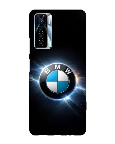 Чехол для TECNO Camon 17 Pro с картинкой «BMW — неоновое сияние»