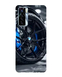 Чехол для TECNO Camon 17 Pro с картинкой «Колесо BMW вблизи»
