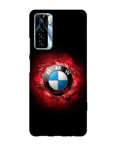 Чехол для TECNO Camon 17 Pro с картинкой «Логотип BMW — вспышка»
