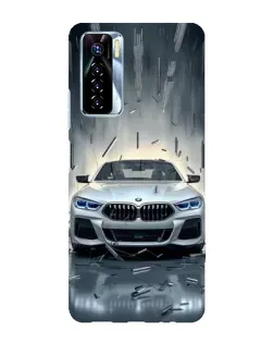 Чехол для TECNO Camon 17 Pro с картинкой «BMW в свете фар»