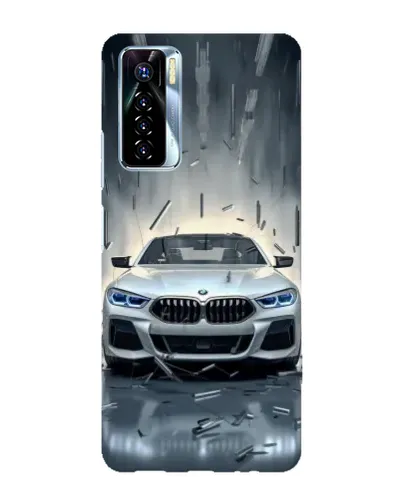 Чехол для TECNO Camon 17 Pro с картинкой «BMW в свете фар»