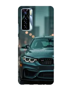 Чехол для TECNO Camon 17 Pro с картинкой «BMW в огнях города»