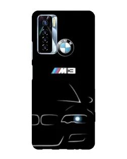 Чехол для TECNO Camon 17 Pro с картинкой «Минималистичный принт BMW M3»