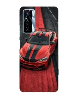 Чехол для TECNO Camon 17 Pro с картинкой «BMW на красной дорожке»