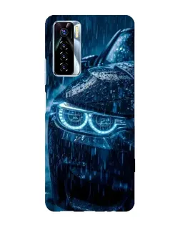 Чехол для TECNO Camon 17 Pro с картинкой «BMW под дождем»