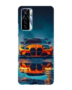 Чехол для TECNO Camon 17 Pro с картинкой «BMW — золотая эмблема»