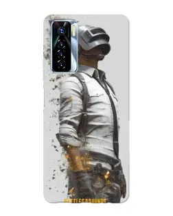 Чехол для TECNO Camon 17 Pro с картинкой «PUBG — боец в пыли»