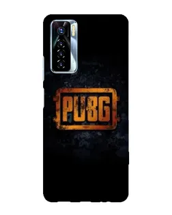 Чехол для TECNO Camon 17 Pro с картинкой «PUBG — золотой логотип»