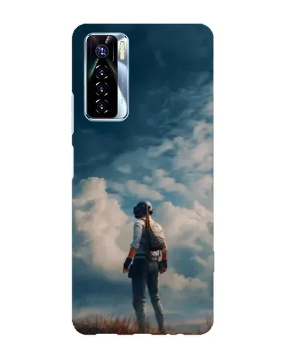 Чехол для TECNO Camon 17 Pro с картинкой «Герой PUBG на скале» Чехол для TECNO Camon 17 Pro с картинкой «Герой PUBG на скале»