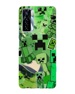Чохол для TECNO Camon 17 Pro з картинкою «Кріпери Minecraft»