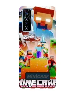Чохол для TECNO Camon 17 Pro з картинкою «Minecraft герої гри»