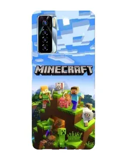 Чохол для TECNO Camon 17 Pro з картинкою «Minecraft класичний світ»