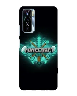 Чохол для TECNO Camon 17 Pro з картинкою «Minecraft Diamond лого»