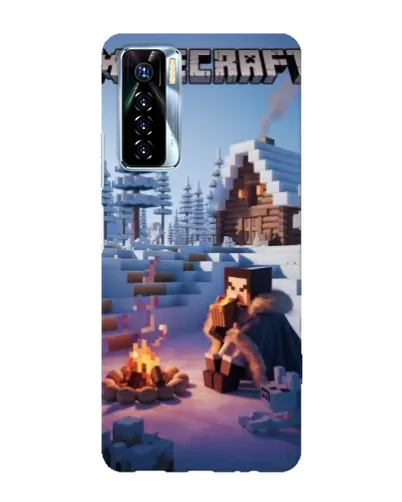 Чохол для TECNO Camon 17 Pro з картинкою «Зимовий Minecraft» Чохол для TECNO Camon 17 Pro з картинкою «Зимовий Minecraft»