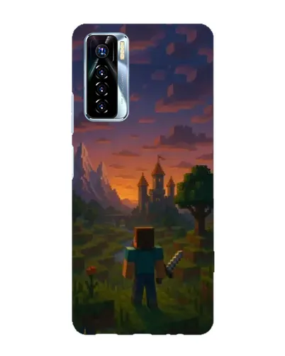 Чохол для TECNO Camon 17 Pro з картинкою «Стів біля вежі» Чохол для TECNO Camon 17 Pro з картинкою «Стів біля вежі»