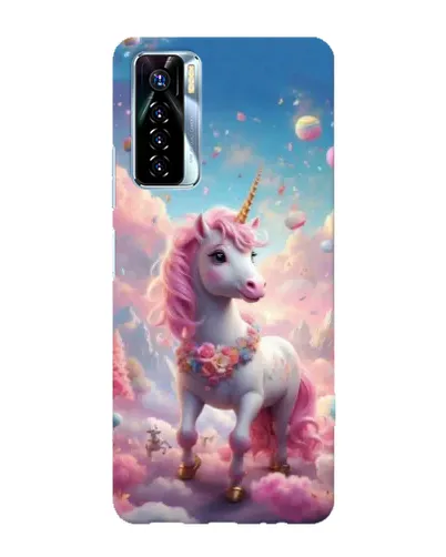 Чехол для TECNO Camon 17 Pro с картинкой «Единорог среди облаков»