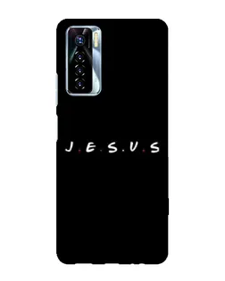 Чохол для TECNO Camon 17 Pro з картинкою «Крапки віри J.E.S.U.S.»