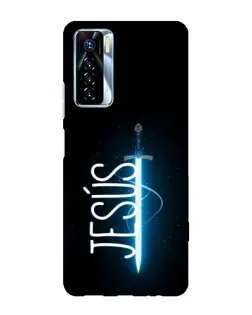 Чохол для TECNO Camon 17 Pro з картинкою «Меч Духа Jesus»