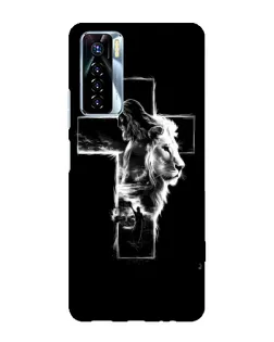 Чехол для TECNO Camon 17 Pro с картинкой «Сияющий крест Jesus»