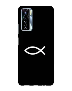 Чехол для TECNO Camon 17 Pro с картинкой «Символ рыбы Jesus»